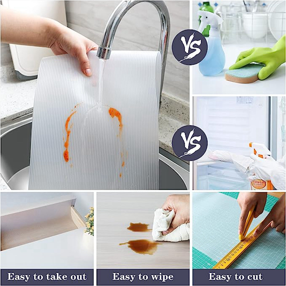 Ribbed Pattern Clear Multi-Purpose Liner